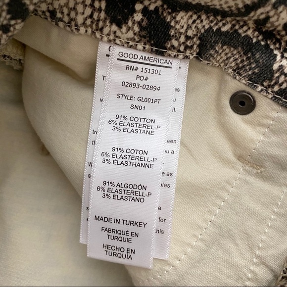 Good American Good Legs Snake-Print Skinny Jeans - Picture 7 of 10